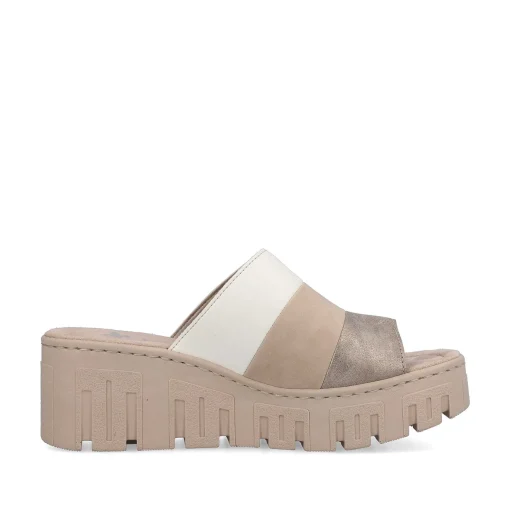 Rieker Kvinders Muldyr Lys Beige