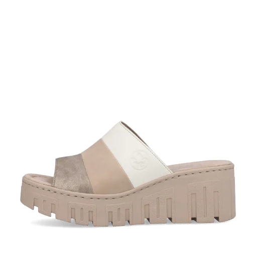 Rieker Kvinders Muldyr Lys Beige