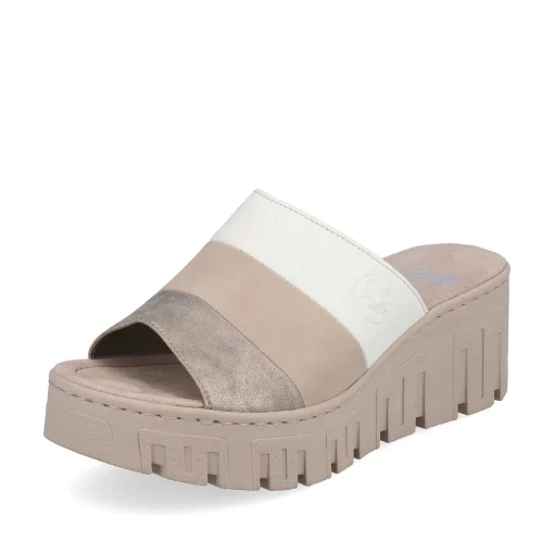 Rieker Kvinders Muldyr Lys Beige