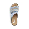 Rieker Kvinders Muldyr Multi-Sky Blue