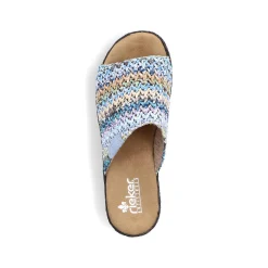 Rieker Kvinders Muldyr Multi-Sky Blue