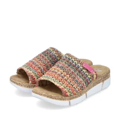 Rieker Kvinders Muldyr Multi-Lysebrune