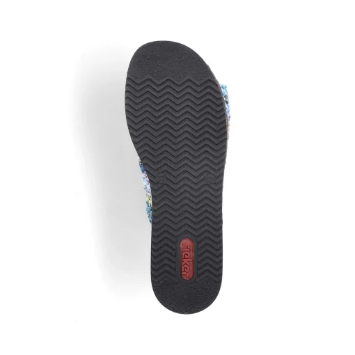 Rieker Kvinders Muldyr Multi-Sky Blue