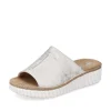 Rieker Kvinders Muldyr Solv-Platin-Metallic