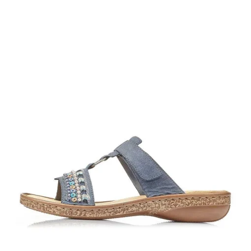 Rieker Kvinders Mule Denimbla