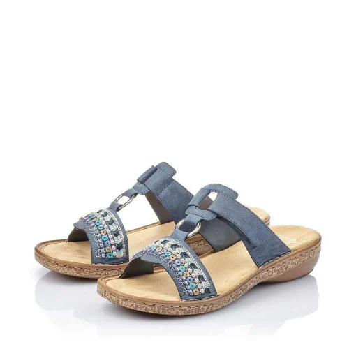 Rieker Kvinders Mule Denimbla