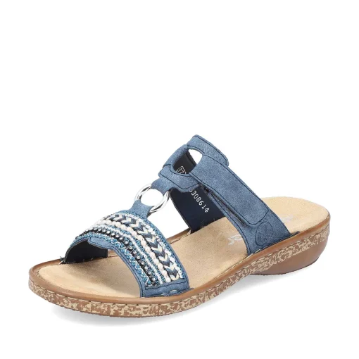 Rieker Kvinders Mule Denimbla
