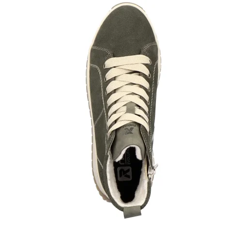 Rieker Kvinders Sneaker Hoj Kaki