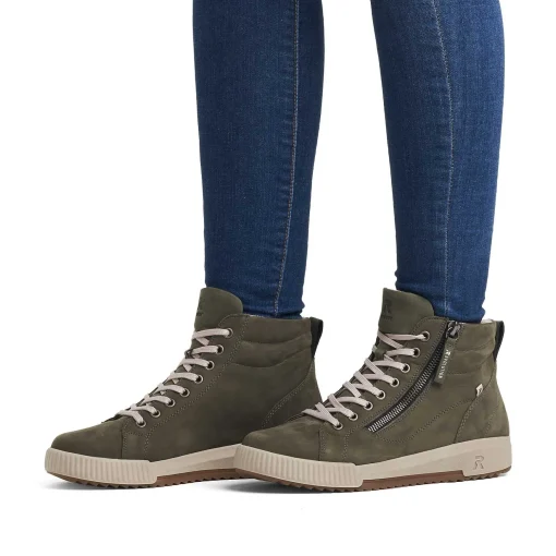 Rieker Kvinders Sneaker Hoj Kakigron