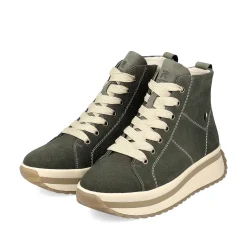 Rieker Kvinders Sneaker Hoj Kaki