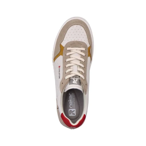 Rieker Lav Sneaker Til Mænd Vanilje-Hvid Ler-Beige