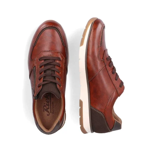 Rieker Lav Sneaker Til Mænd, Rod Brun