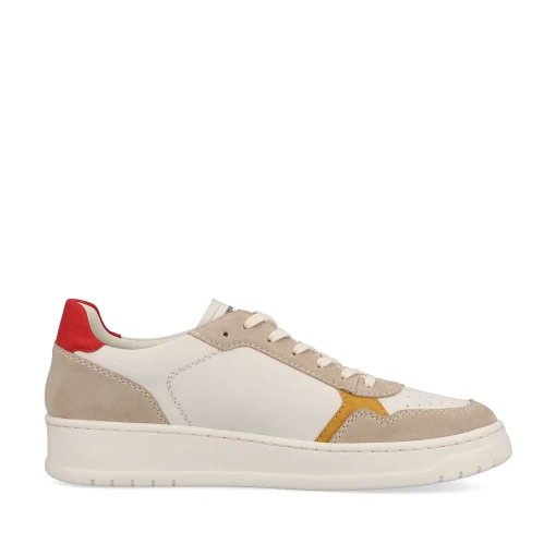 Rieker Lav Sneaker Til Mænd Vanilje-Hvid Ler-Beige