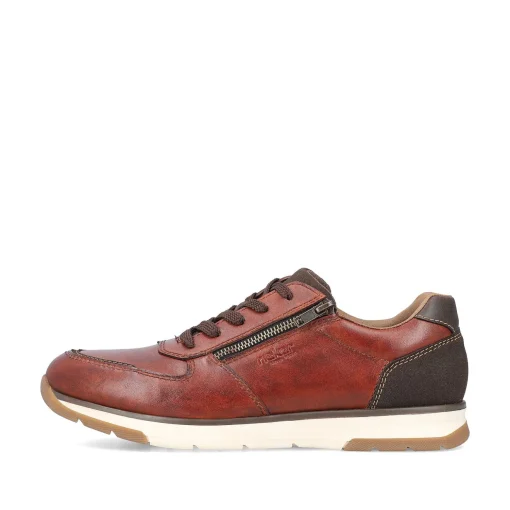 Rieker Lav Sneaker Til Mænd, Rod Brun