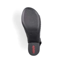 Rieker Sandaler Med Stropper Til Kvinder Kulsort
