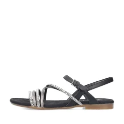 Rieker Sandaler Med Stropper Til Kvinder Kulsort