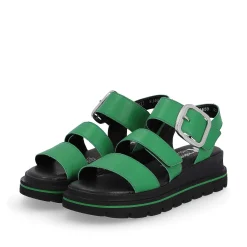 Rieker Sandaler Med Stropper Til Kvinder Smaragdgronne