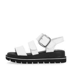 Rieker Sandaler Med Stropper Til Kvinder Pearl White
