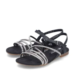 Rieker Sandaler Med Stropper Til Kvinder Kulsort