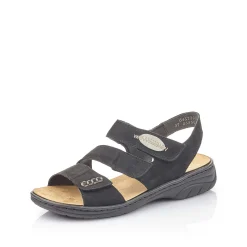 Rieker Sandaler Med Stropper Til Kvinder Kulsort
