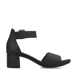 Rieker Sandaler Med Stropper Til Kvinder Kulsort