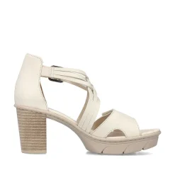 Rieker Sandaler Med Stropper Til Kvinder Cremebeige