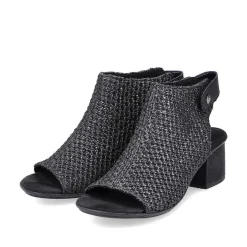 Rieker Sandaler Med Stropper Til Kvinder Kulsort