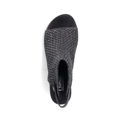 Rieker Sandaler Med Stropper Til Kvinder Kulsort