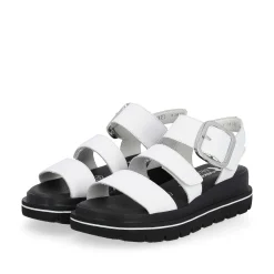 Rieker Sandaler Med Stropper Til Kvinder Pearl White