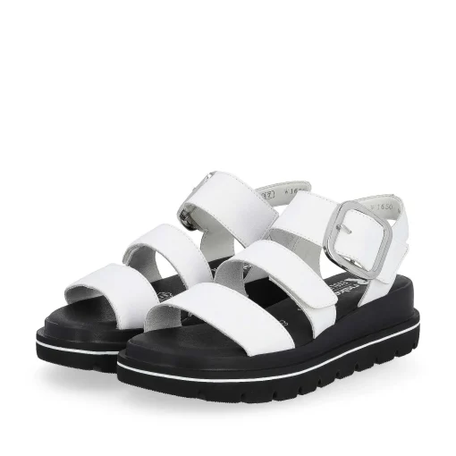 Rieker Sandaler Med Stropper Til Kvinder Pearl White