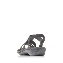 Rieker Sandaler Med Stropper Til Kvinder Kulsort