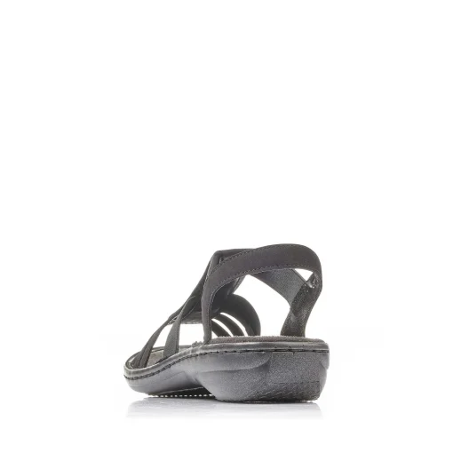 Rieker Sandaler Med Stropper Til Kvinder Kulsort