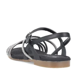 Rieker Sandaler Med Stropper Til Kvinder Kulsort