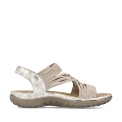 Rieker Sandaler Med Stropper Til Kvinder Cremebeige