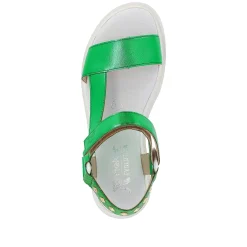 Rieker Sandaler Med Stropper Til Kvinder Smaragdgron Metallic