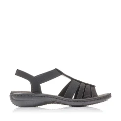 Rieker Sandaler Med Stropper Til Kvinder Kulsort