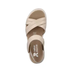 Rieker Sandaler Med Stropper Til Kvinder Cremebeige