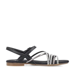 Rieker Sandaler Med Stropper Til Kvinder Kulsort
