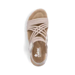 Rieker Sandaler Med Stropper Til Kvinder Cremebeige