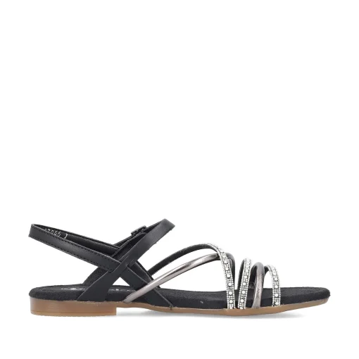 Rieker Sandaler Med Stropper Til Kvinder Kulsort