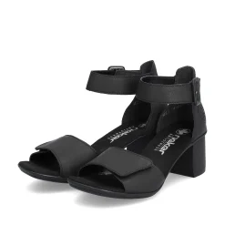 Rieker Sandaler Med Stropper Til Kvinder Kulsort