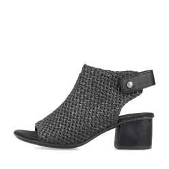 Rieker Sandaler Med Stropper Til Kvinder Kulsort