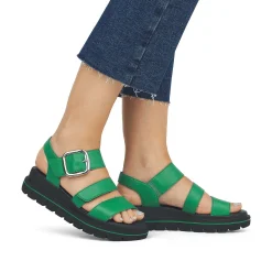 Rieker Sandaler Med Stropper Til Kvinder Smaragdgronne