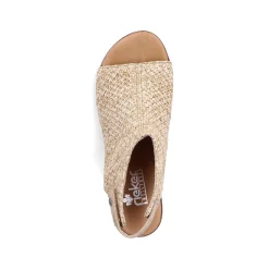 Rieker Sandaler Med Stropper Til Kvinder, Sandbeige