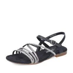 Rieker Sandaler Med Stropper Til Kvinder Kulsort
