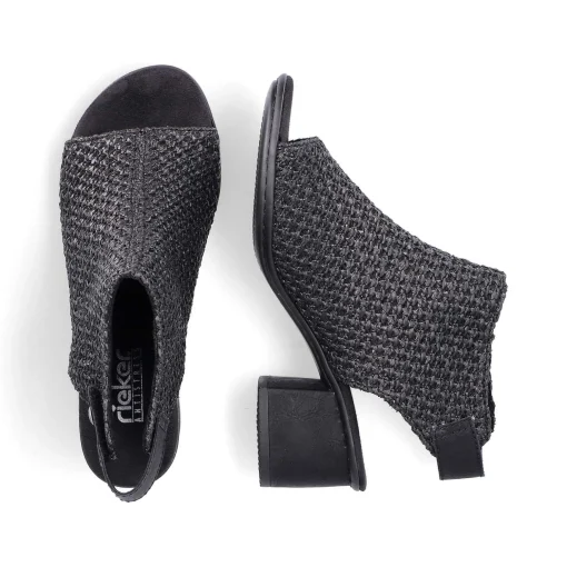 Rieker Sandaler Med Stropper Til Kvinder Kulsort