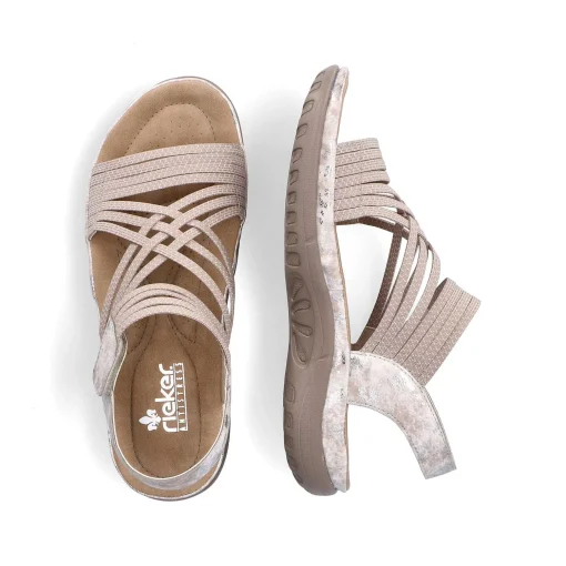 Rieker Sandaler Med Stropper Til Kvinder Cremebeige