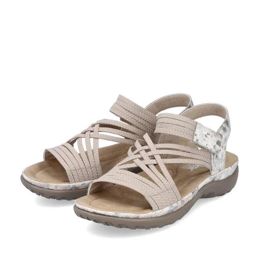 Rieker Sandaler Med Stropper Til Kvinder Cremebeige