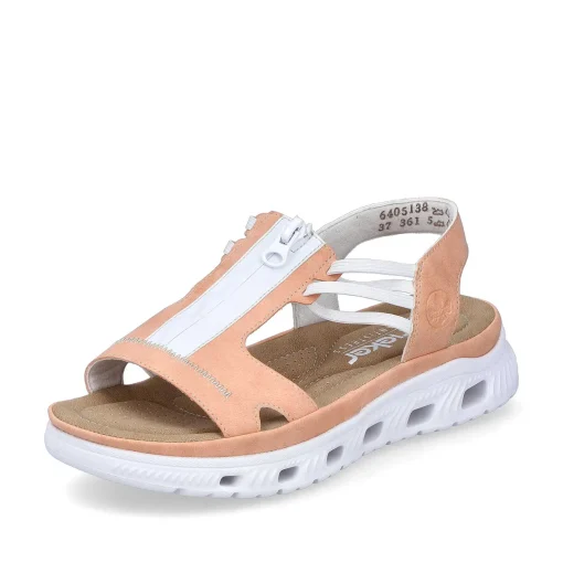 Rieker Trekkingsandaler Til Kvinder I Pastel Orange
