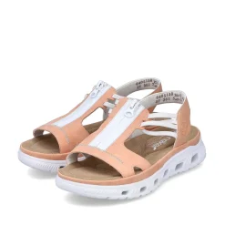 Rieker Trekkingsandaler Til Kvinder I Pastel Orange